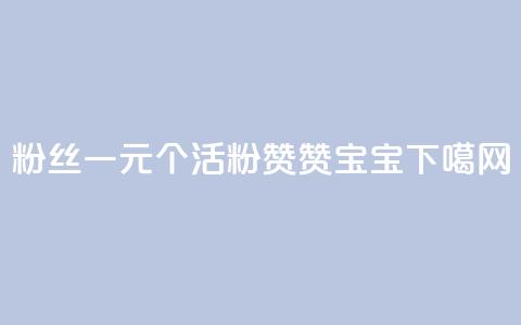 粉丝一元1000个活粉 - KS赞赞宝宝 第1张 粉丝一元1000个活粉 - KS赞赞宝宝 第1张