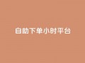 自助下单24小时平台,子潇网络自助下单的链接 - 1元开永久qq会员网站卡盟 - 抖音赞怎么获得100个赞